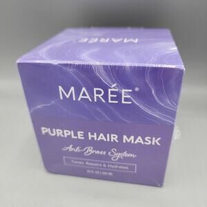 Maree Purple Hair Mask Blonde Keratin Hair Toner Purple Conditioner Brassy Hair